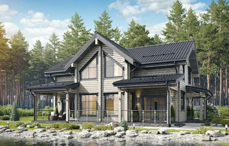 Проект дома из бруса <span style="font-weight: bold;">«Хельга»</span>