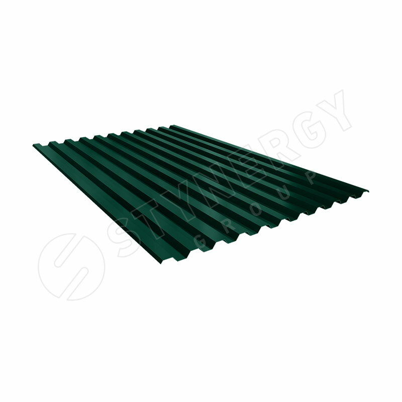 Профнастил С21 RAL 6005 (зелёный мох) 0.45 A(цена за м.кв)