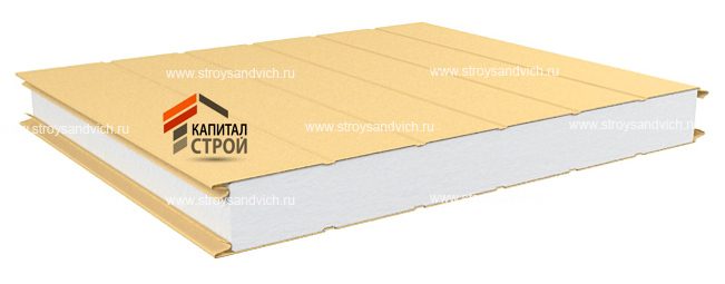 Панель стеновая ТЕПЛОПРЕМИУМ СППС С 1200 5R (полистирол / 5RIB)