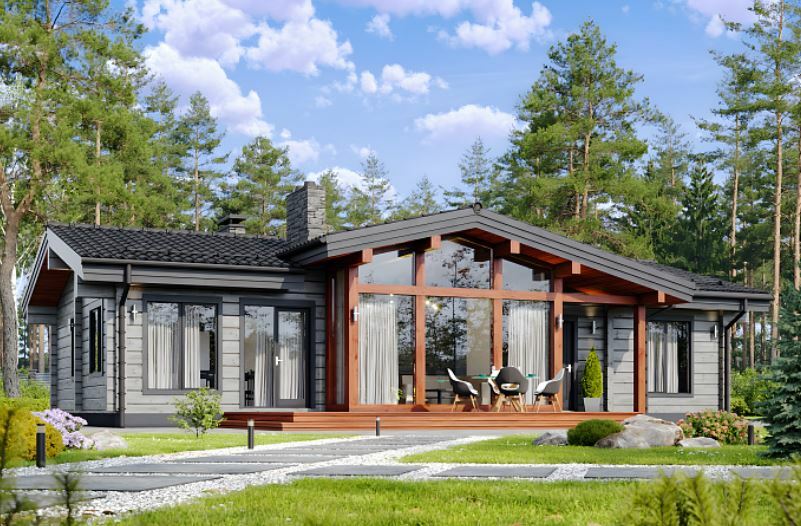 &nbsp;Проект дома из бруса <span style="font-weight: bold;">«Расмус»</span>