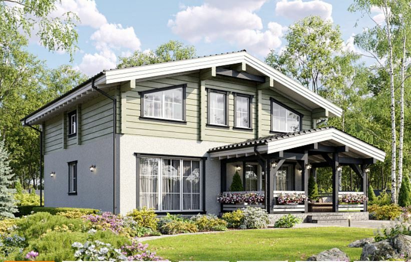 Проект дома из бруса <span style="font-weight: bold;">«Бернард»</span>