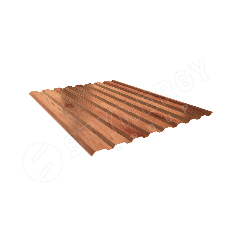 Профнастил С20 SteelArt® Золотой орех 3D 0.45 А(цена за м.кв)