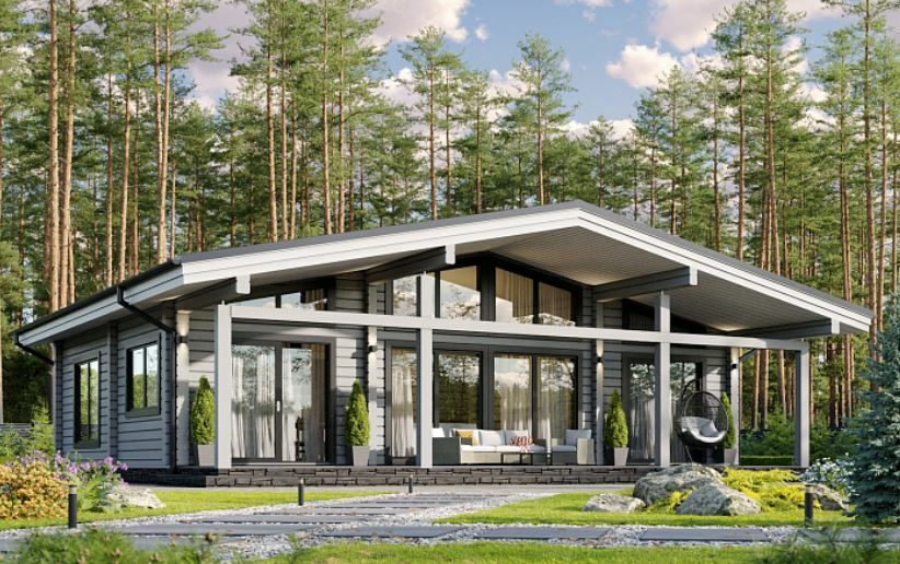 Проект дома из бруса <span style="font-weight: bold;">«Грей»</span>