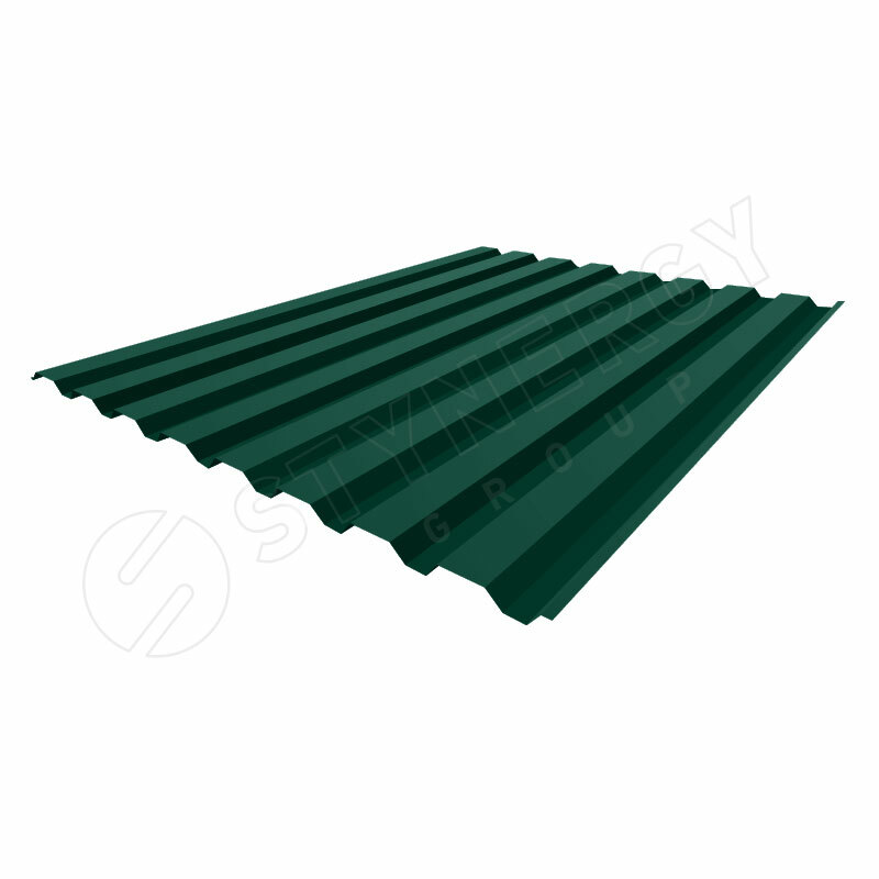 Профнастил С20 RAL 6005 0.45 R(цена за м.кв)