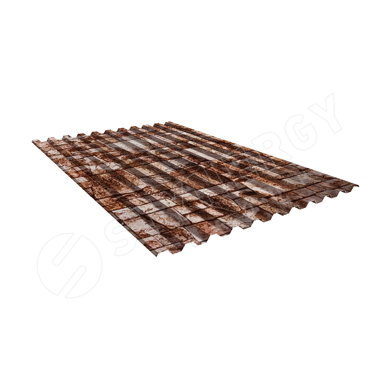 Профнастил С21 SteelArt® Дикий камень 3D 0.45 A(цена за м.кв)