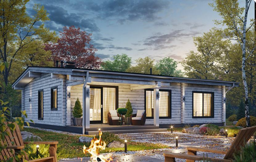 Проект дома из бруса <span style="font-weight: bold;">«Паули»</span>