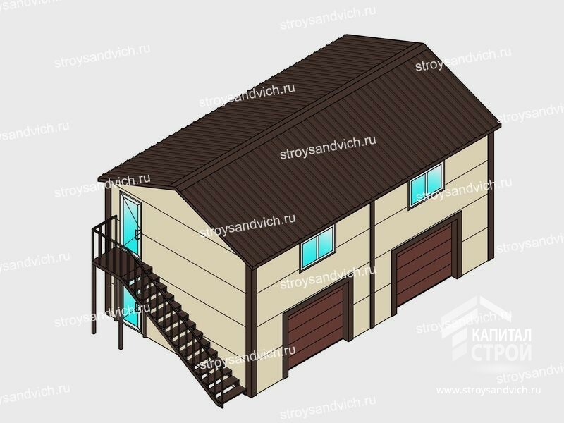 Гараж 2-х этажный&nbsp;