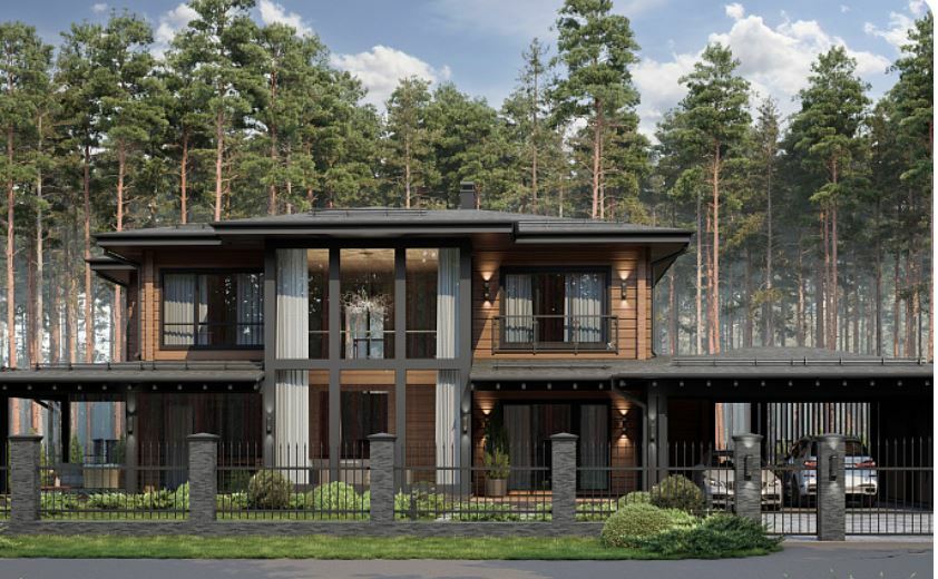 &nbsp;Проект дома из бруса <span style="font-weight: bold;">«Дом Архитектора»</span>